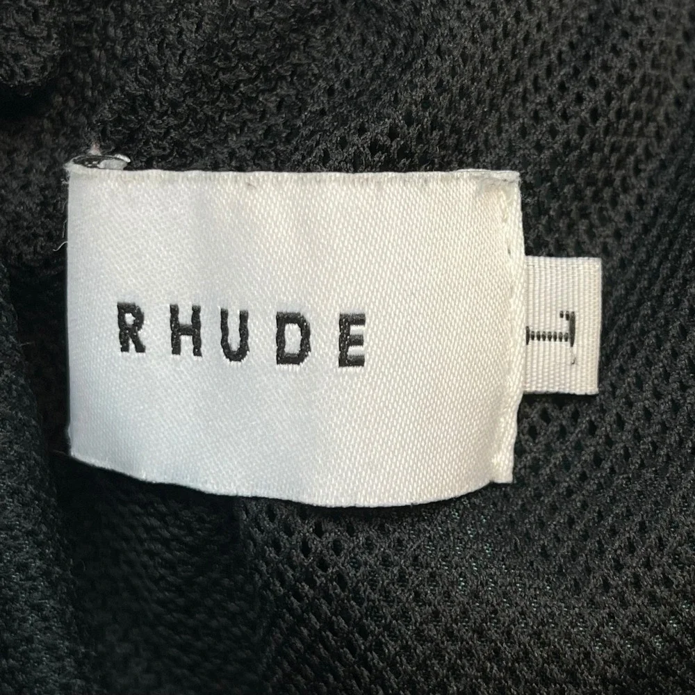 Rhude Mens Shorts Green Cream‎ Colorblock Graphic Streetwear Luxury Large